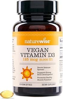 NatureWise Vegan Vitamin D3 5000iu (125 mcg) from Lichen