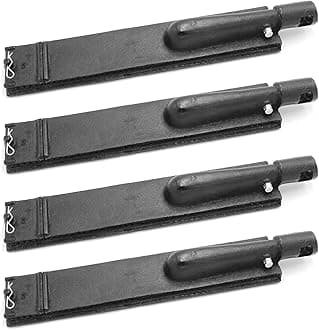Hongso15 3/4 inches Cast Iron Burner Gas Grill Replacement for Barbeques Galore (Turbo) 4-burner, Aussie, Bakers and Chefs, Charbroil, Nexgrill, Sam's, Sterling Forge Model Grills 4-Pk