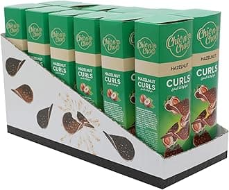 Chic n Choc Hazelnut Chocolate Curls 12 x 125 g