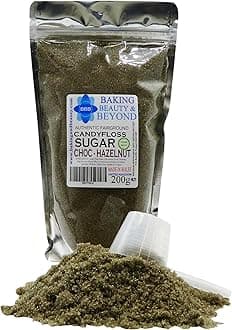 Baking Beauty and Beyond Premium Candy Floss Sugar 200g - Choc-Hazelnut Flavour