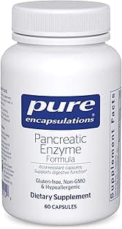 Pure Encapsulations Pancreatic Enzyme Formula - Digestive Enzymes for Digestion - Strengthens Gut Health* - Targeted Delivery Capsules - Gluten Free & Non-GMO - 60 Capsules
