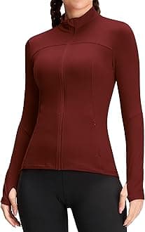 QUEENIEKE Womens Athletic Jacket Slim Fit Zip Up Jackets Workout Sweaters Women Lady