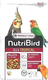 Nutribird G14 Tropical Extruded Granules - Maintenance Food for Large Budgies, 1 kg