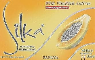 Silka Whitening Herbal Papaya Soap with Vitamin E