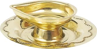Traditional Brass Diya for Puja | Pooja Aarti | Arti Deepak Deepam Oil Lamp for Home Temple Decor Gifts Puja Articles Decor Gifts (1) - DD Diya