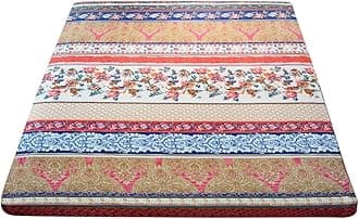 MAXYOYO Mattress Cover for Traditional Japanese Futon Mattress, Futon Floor Mattress Cover with Zipper, Super Soft and Machine Washable, Bohemian D, Queen