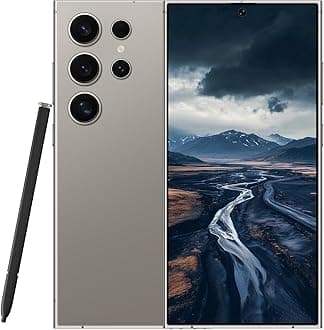 C24 Ultra Unlocked Cell Phones Smartphone Android 13 Phones 8+256GB/6.8" HD Screen/Dual SIM/108MP+48MP Camera/6800 mAh/Built-in Pen (Titanium Grey)