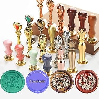 Custom Wax Seal Stamp Personalized Envelope Seal Stamp Add Logo Text Name for Wedding Party Invitations Packing Decor - Logo/Text/Image