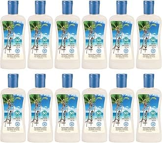 Panama Jack Sunscreen Suntan Lotion - SPF 50, Broad Spectrum UVA/UVB Protection, PABA, Paraben, Gluten & Cruelty Free, 6 FL OZ (Pack of 12)