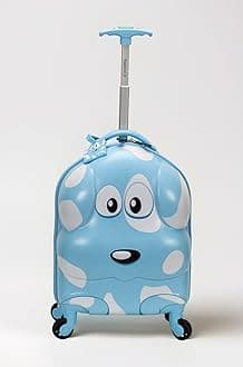 Rockland Jr. Kids' My First Luggage Polycarbonate Hardside Spinner, Puppy
