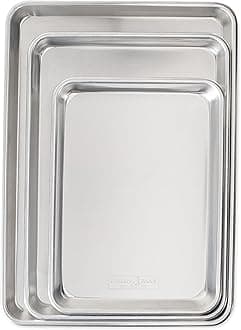 Nordic Ware Naturals 3 Piece Baker's Delight Set, Quarter, Half and Jelly Roll