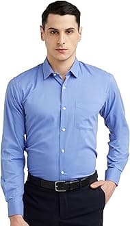Men's Everday Regular Fit Solid Shirt | Cotton Rich | 5-Pin Pocketing