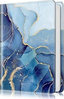 Fintie Photo Album for 4x6 Photos - 112 Pockets Vegan Leather Cover Memory Albums Book for Birthday Family Anniversary Vacation Pictures (ocean marble)