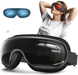 RENPHO Eyeris 3 Eye Massager with Heat and Cooling, Voice Controlled Heated Eye Mask with DIY Massage Setting, Music Eye Care Device for Relaxation/Birthday Gifts