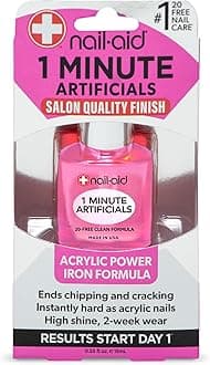 Nail-Aid 1 Minute Artificials - Nail Treatment, Clear, 0.55 Fl Oz