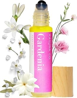 Gardenia Delicious Pure Essential and Fragrance Oil Perfume Roll On with Organic Jojoba Oil, Alcohol Free, Small-Batch, Made in California, 0.34 Fl Oz