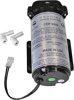8800 series 8852 water pressure boost pump (pump only), 2.6LPM 24VAC for aeroponics or 100GPD to 200GPD RO systems