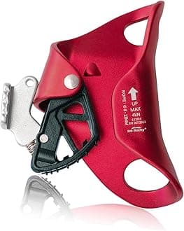 Climbing Stop Descender Rappelling Anti-Panic Belay Devices for 9-12mm Rope Rescue Equipment Hand Controls Desingned