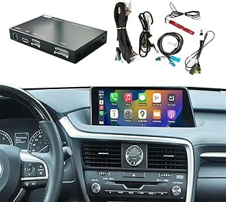 Wireless Carplay Retrofit Kit Decoder Compatible with Lexus RX NX ES UX LS LX RC LC GS is Series 2014-2019 Year, Support Android Auto, Mirror Link, Backup Camera, YouTube, Original Car Function