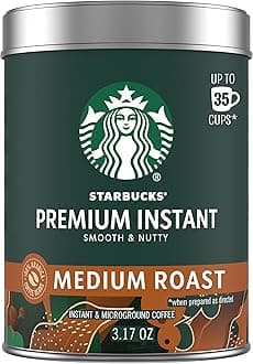 Premium Instant Coffee, Medium Roast Coffee, Arabica Beans, 3.17 oz