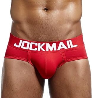 JOCKMAILMens Brief Sport Breathable Underpants Sexy Pouch Boxer Brief