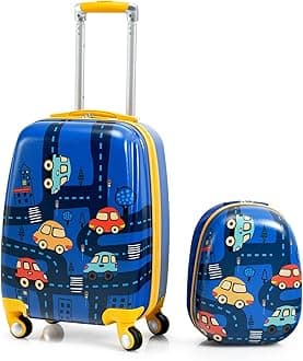 HONEY JOY 2 Pcs Kids Carry On Luggage
