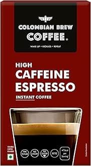 High Caffeine Espresso Instant Powder, Strong, 50g