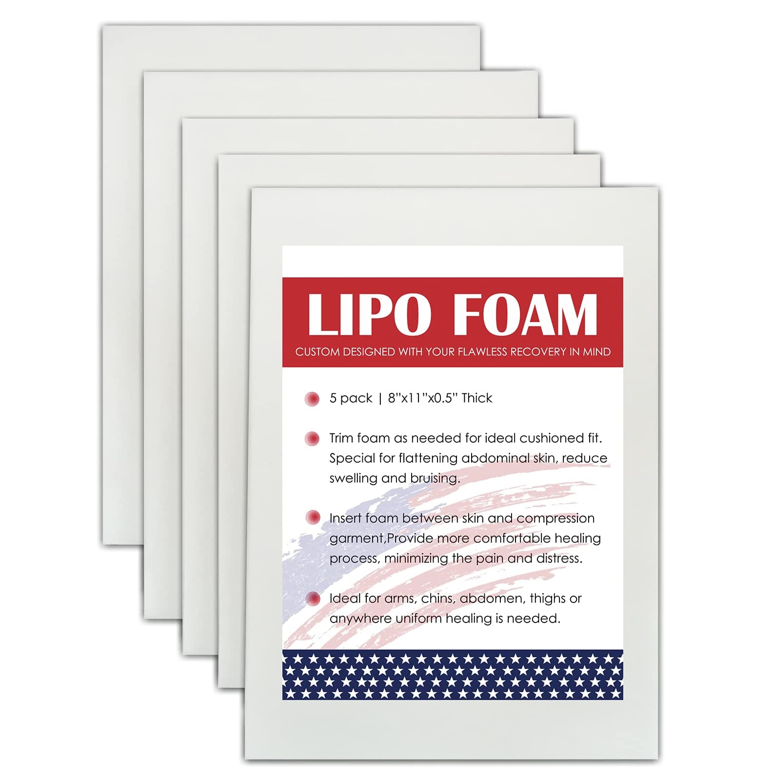 5 Pack Lipo Foam Pads 8" x 11"
