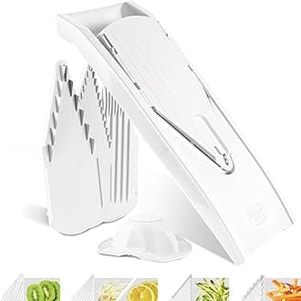 BORNER V Mandoline Slicer Kitchen V1 ClassicLine Starter Set | Vegetable Grater Börner - Quality Made in Germany, Color:White
