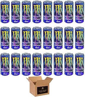 Monster Energy Drink Flavours | Juiced, Zero Sugar, Ultra, Monarch, Fiesta Mango, Strawberry Dreams, VR46, Punch | High Caffeine Sports Energy Drink (Full Throttle Zero Sugar - 500ml x 24Pack)