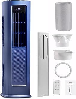 4-in-1 Portable Air Conditioner - 12000 BTU Cooling/Heating for 60m² Rooms | WiFi-Enabled Dehumidifier, Heater & Fan with Compressor | All-Season Smart Climate Control