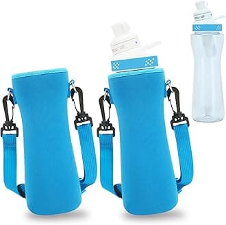 2 Pcs Neoprene Insulated Bottle Sleeves - Compatible with 22oz Cirkul Bottles, Retains Temperature for Plastic & Stainless Steel Bottles