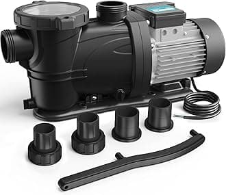 VidapoolIn/Above Ground Pool Pump, Self Primming High Flow (Single Speed, 3HP, 8964 GPH, 220V)