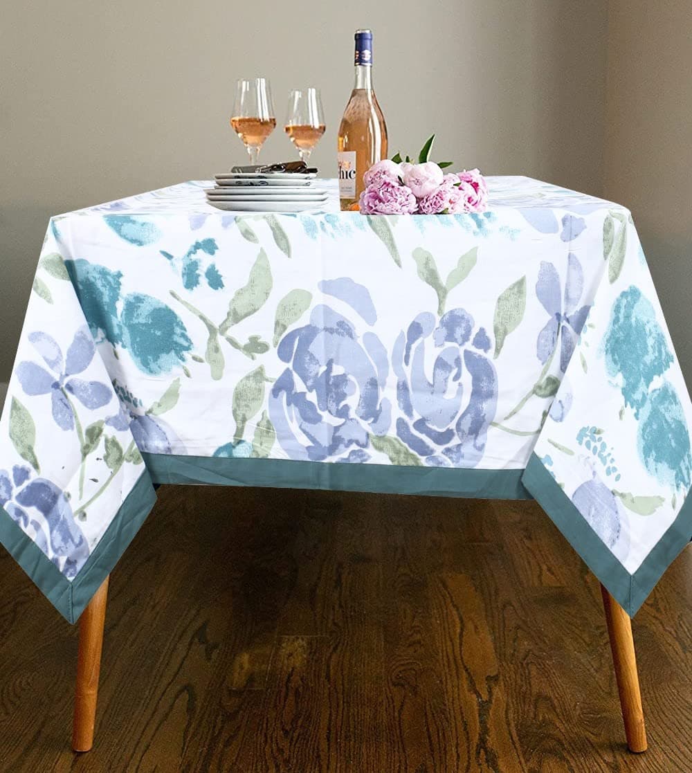 Dining Table Cover 4 Seater-Teal