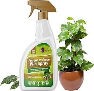 Fungus Defence Plus Spray 1L | Organic Plant Protection | Targets Blackspot, Mildew, Leaf Spot, Blight, Rust | Ideal for Indoor & Outdoor Use | Safe on Fruits, Vegetables, Flowers | Natural Defence