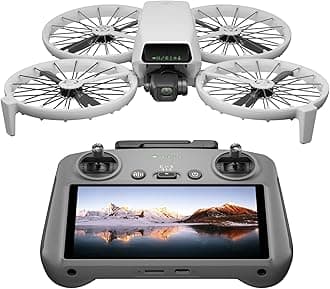 DJI Flip With RC 2 Screen Remote Controller, Follow Me Drone With 4K UHD Camera for Adults, Under 249 g, 3-Axis Gimbal Stabilization, 13km Video Transmission, Palm Takeoff, 31-Min Flight Time