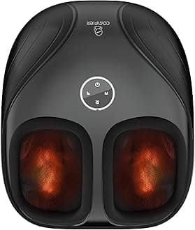 Shiatsu Feet Massager Machine,Birthday Gifts for Men&Women,Foot Massager with Heat,Kneading Rolling Compression for Plantar Fasciitis,Neuropathy Fits up to Men Size 12, for Home Office Use