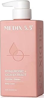 Medix 5.5 Hyaluronic Acid Cream w/Bulgarian Rose for face & body. Intense hydrating cream for wrinkles & fine lines. Anti-Aging Cream w/Goji Berry, Green Tea, Vitamin E. (15oz)