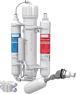 Aquatic Life RO Buddie 3-Stage Hydroponic Reverse Osmosis Water Filter System RO Filtration Unit, 75 GPD