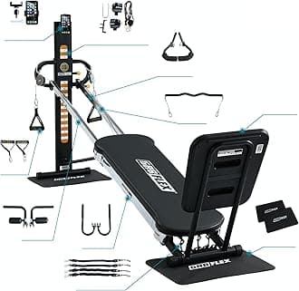 GR8FLEX 2026 Limited Edition High Performance Gym with Total Over 100 Workout Exercises Included with Storage Bin and Upgrades (Carbon Fiber Black Model)