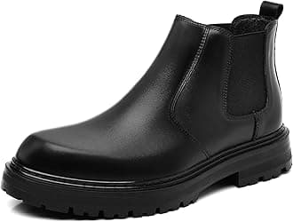 Holy dove Mens Chelsea Boots Leather Ankle Boots for Men Classic Stylish Slip On Dress Boots for Casual Fomal Wear