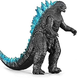 - Action Figures Soft Touch Vinyl Plastic Collectible Model Toys… (NuclearGodzilla - Black (Blue Spine), 17cm)