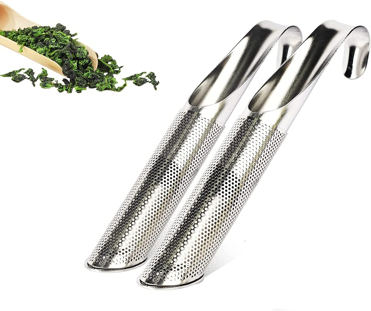 Tea Strainers for Fine Loose Tea, Stainless Steel Tea Diffuser, Long-Handle Tea Filter, Premium Tea Infuser Tea Strainer for Tea, Rose, Coffee, Spices