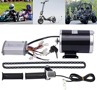 EDUJUAN 24V 36V 48V Electric Bicycle Conversion Kit E-Bike Wheel Motor Kit with Chain Freewheel Motor Controller Accelerator Handle Electric Bike Motor Controller Kit for Regular Bicycles