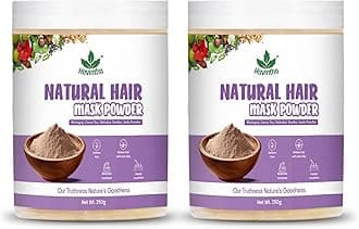 Havintha Hair Mask Powder For Hair Fall Growth Split Ends Luster Shining Nourishment | Dry and Frizzy Hair | Herbal & Natural Cleanser | Controls Dandruff - 250 Grams - Pack Of 2
