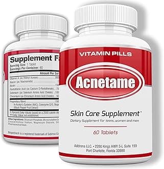 Acnetame Vitamin Supplements for Acne Treatment - 60 Pills