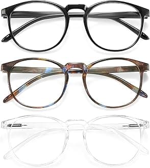 IBOANN Iconic Blue Light Glasses for Woman - Computer Glasses 99% Blue Light Blocking - Anti Eyestrain & UV Glare Protection