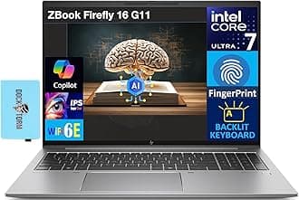 HP ZBook Firefly 16 G11 AI Mobile Workstation 16.0" IPS FHD+ Display (Intel Core Ultra 7 155U, 32GB DDR5, 512GB SSD, Copilot, Backlit KB, Fingerprint, 2 Thunderbolt 4, Win11P) w/DKZ USB Port Expander