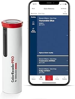Datacolor ColorReader Pro – Professional Digital Colorimeter & Paint Matching Tool with OLED Screen; Instantly Identify HEX, RGB & Delta E; Standalone Use for Sherwin Williams, Behr & Benjamin Moore