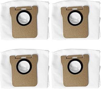 HMHAMA Replacement Dust Bag Compatible for Dreame Bot L10S Ultra Robot Vacuum Cleaner Parts Accessories 4PCS